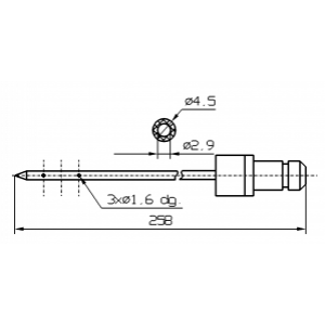 Dorit  L258 4.5mm (3 Edge Tip)  Injector Needles